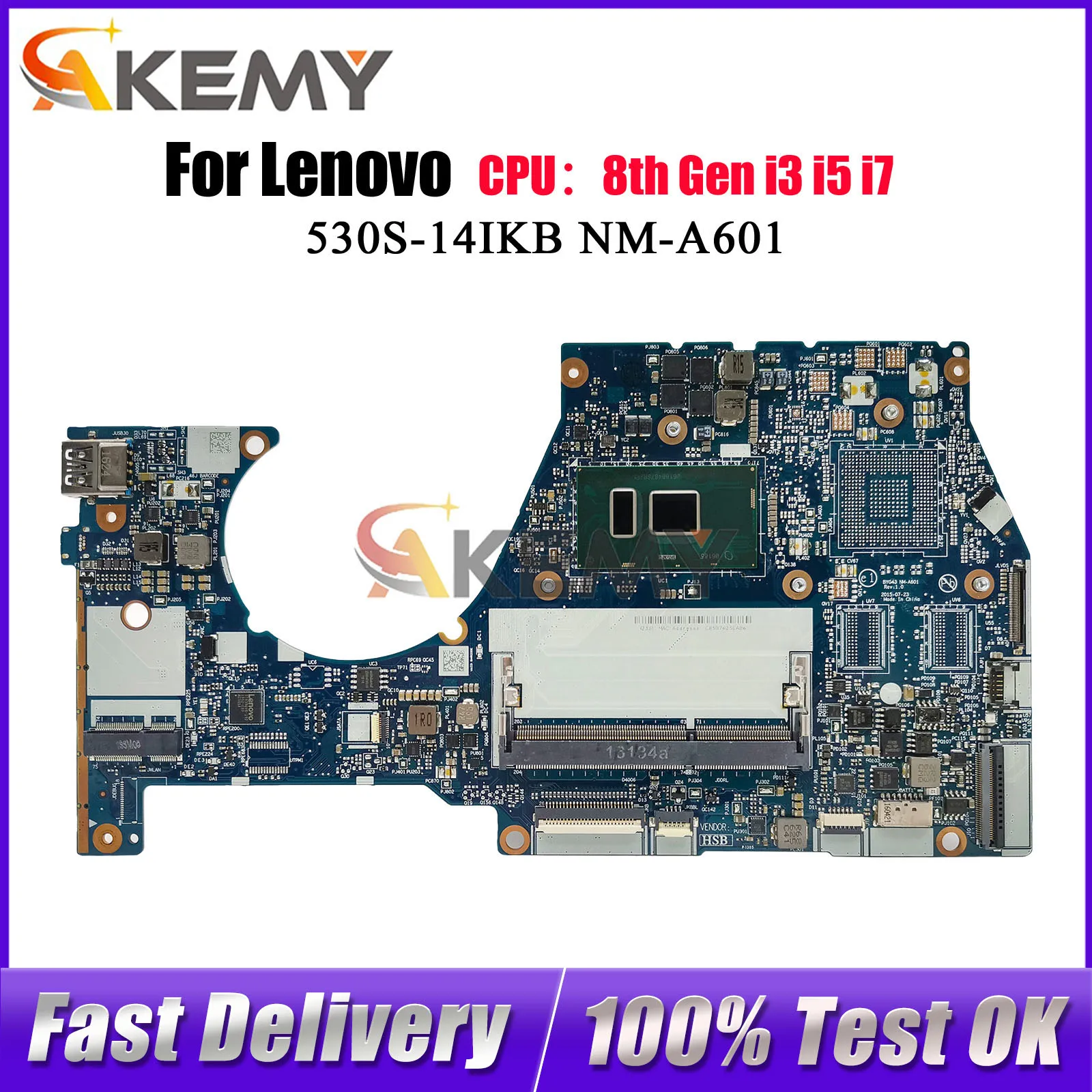 

Материнская плата для ноутбука Lenovo Yoga 700-14ISK NM-A601 с i5 i7 6-го поколения UMA DDR3L, 100% протестировано, ОК