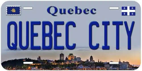 Quebec City Canada Novelty Car License Plate Aluminum
