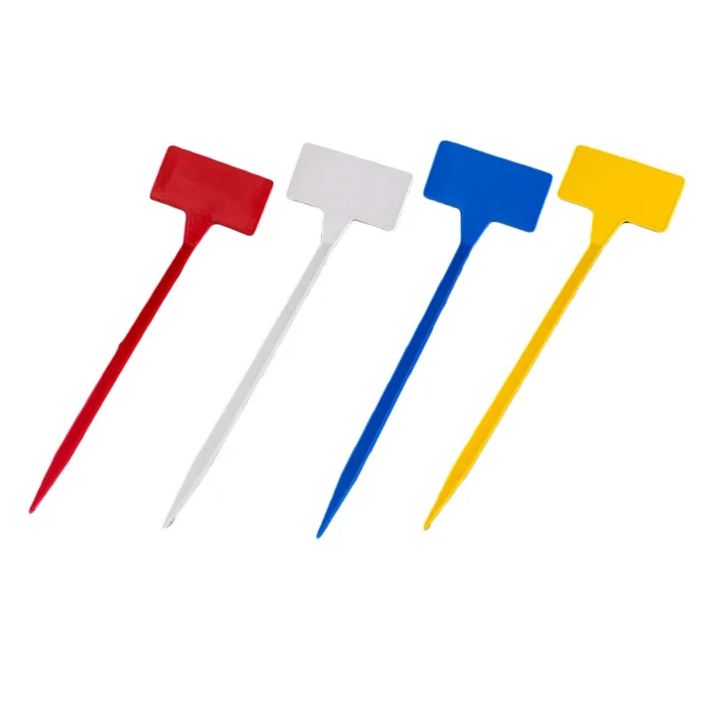 Home Plant Labels Markers Nursery Plastic Stake T-type Tools Yard Garden Plant Tags DIY Upturned New 10Pcs/Set