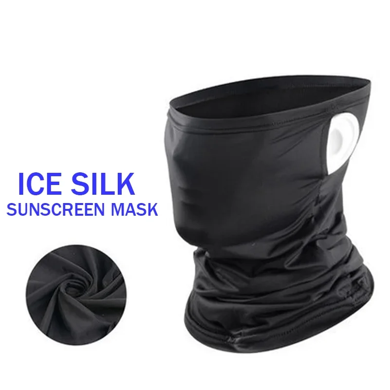 Summer Breathable Cycling Headwear Ice Silk Anti UV Face Cover Quick-dry Outdoor Sport Running Scarf