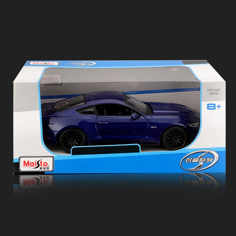 Maiisto-Ford Mustang GT Alloy Miniature Diecast Modelo Ford Sports Car, brinquedo para crianças, presente de Natal, novo produto, Disponível, 1:24, 2015