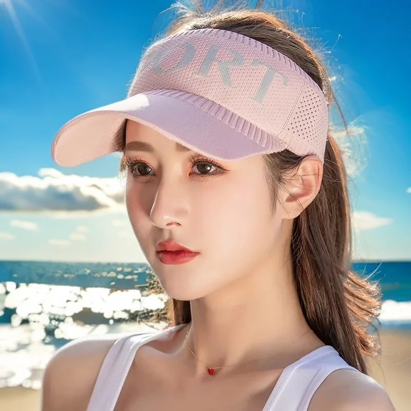 

Summer Sun Hat Korean Version of Empty Top Hat Versatile Hipster Casual Sunshade Sun Protection Baseball Cap Hats for Women 2