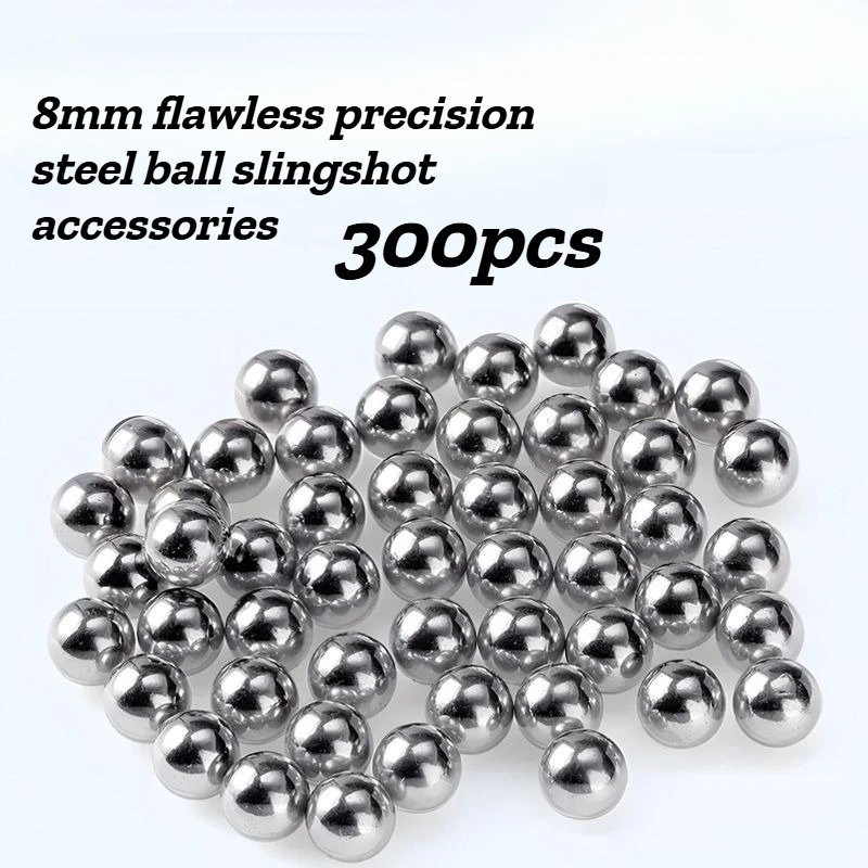 300pcs Precision Steel Ball 8mm Glossy Solid Oil-free ,and Flawless S lingshot with Tool Parts