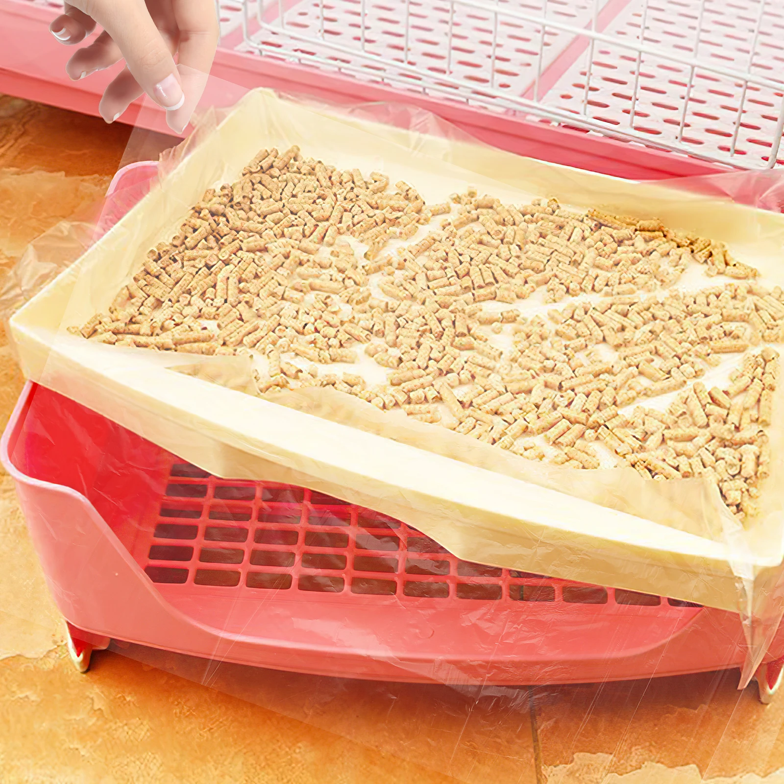 

Pet Urine Pad Leak Proof Disposable Liners for Rabbit Hamster Cage Supplies Small Animal Travel Pet Cage Mat Bottom Film Puppy