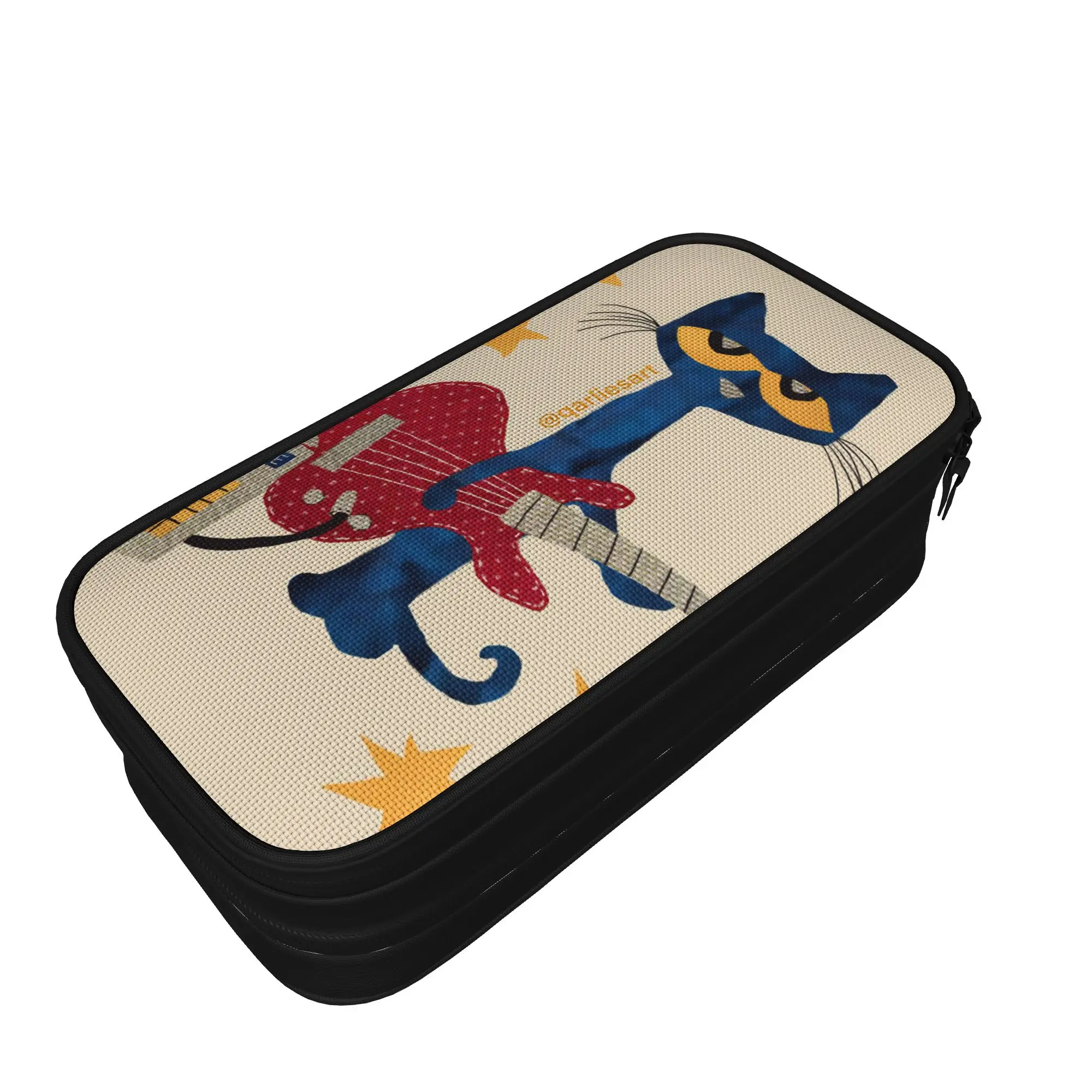 Pete The Cat Pencil Cases Creative   Pen Box Bags Student Big Capacity Students School Gifts Pencil Pouch