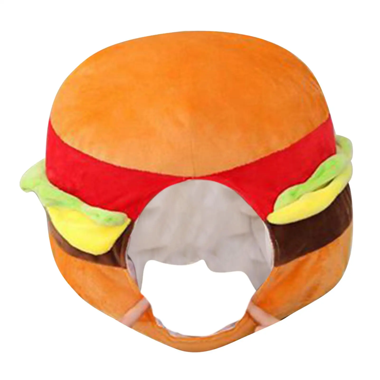 Cute Short Plush Hat Hamburger Costume Accessories Photo Props Lovely Festivals