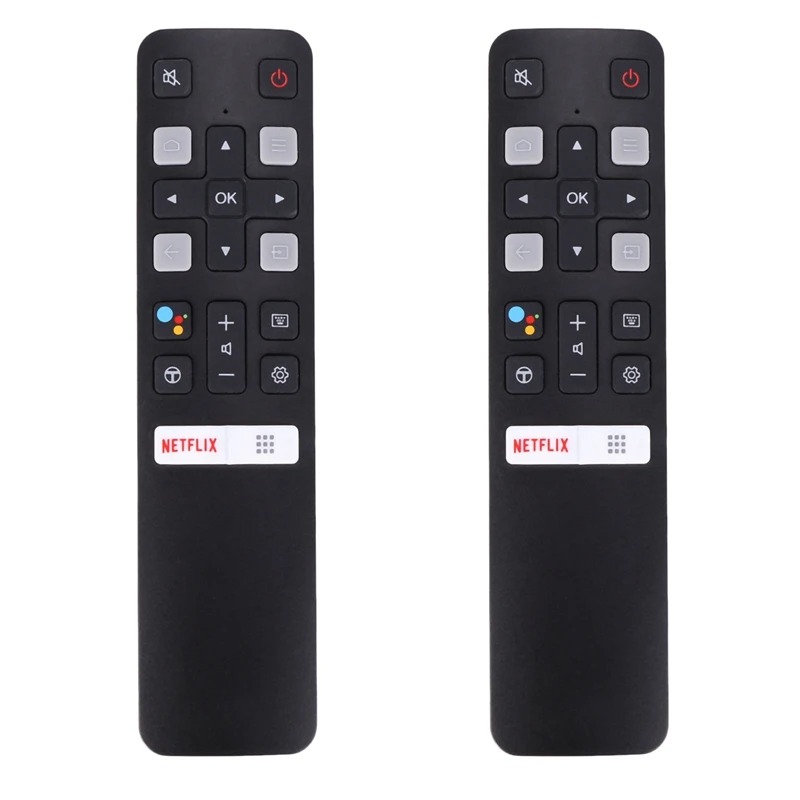 2X Remote Control Rc802v Fmr1 Jur6 65P8S 49S6800fs 49S6510fs For Tcl Smart Tv