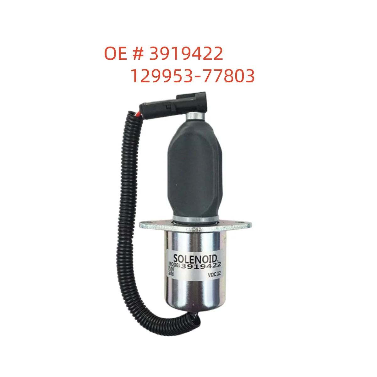 high quality new 3919422 129953-77803 Fuel Shut Off Solenoid For Cummins Diesel Engine 5.9L 8.3L