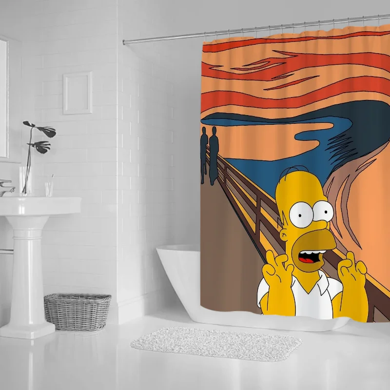 Shower Curtains for Bathroom Accessories Simpsones Waterproof Shower Curtain Bath Bedrooms the Home Fabric Shade Opaque Products