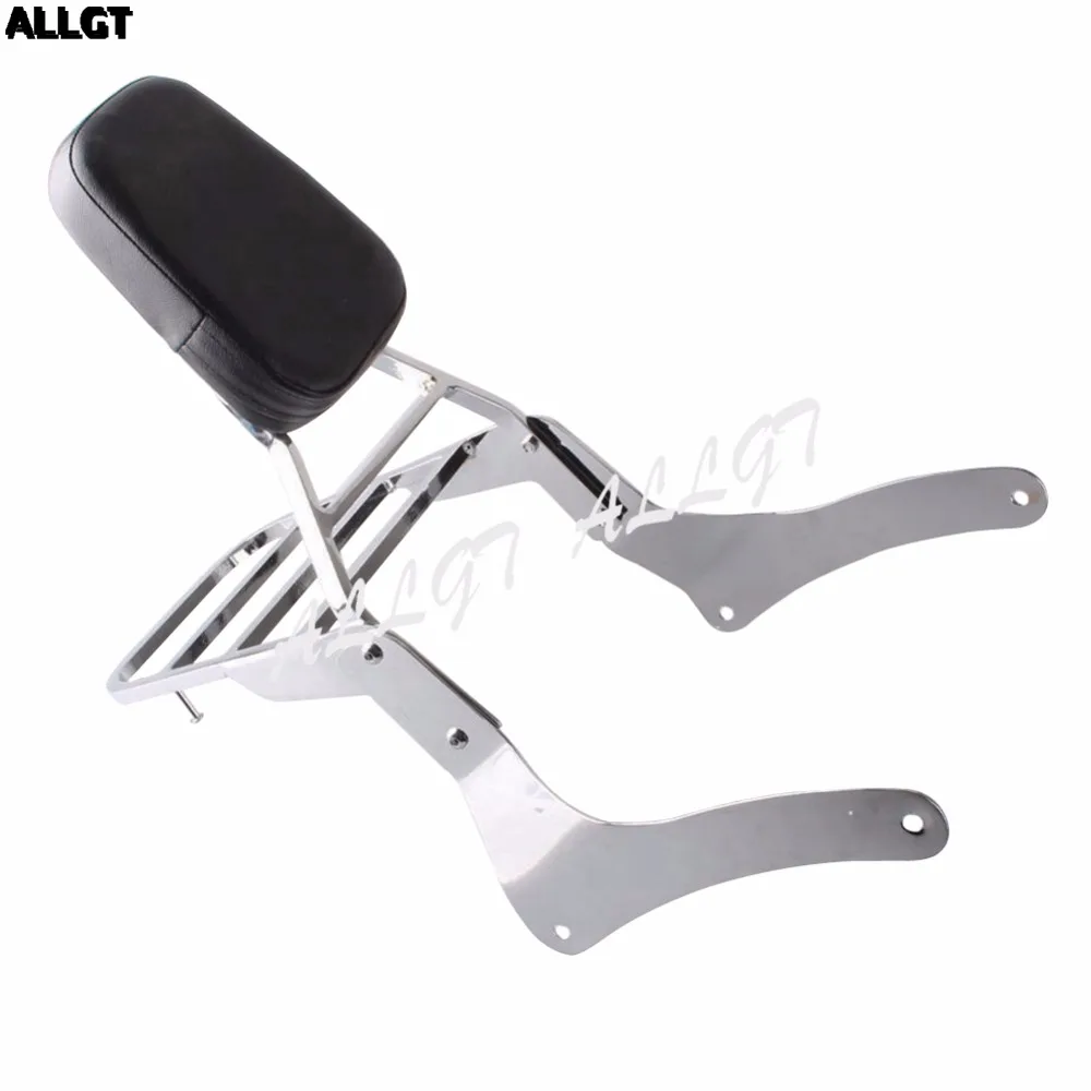 

ALLGT Sissy Bar Backrest Luggage Rack for Kawasaki Vulcan VN900 Classic 1996 1997 1998 1999-2017