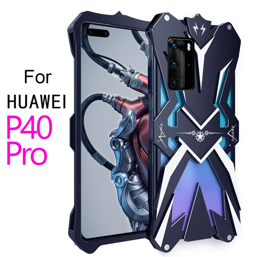 

Dropshipping Metal Armor Phone Case For Huawei P40 Pro P50 Shockproof Aluminum Unique Design Funda For Huawei P50 Pro P50E Cover