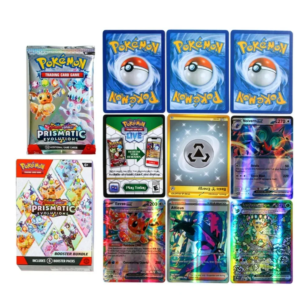 Pokémon cards v10 Booster bundle Destined Rivals Prismatic Evolutions Scarlet Violet 151 English ME01 Booster Cards Toy Gifts view 6