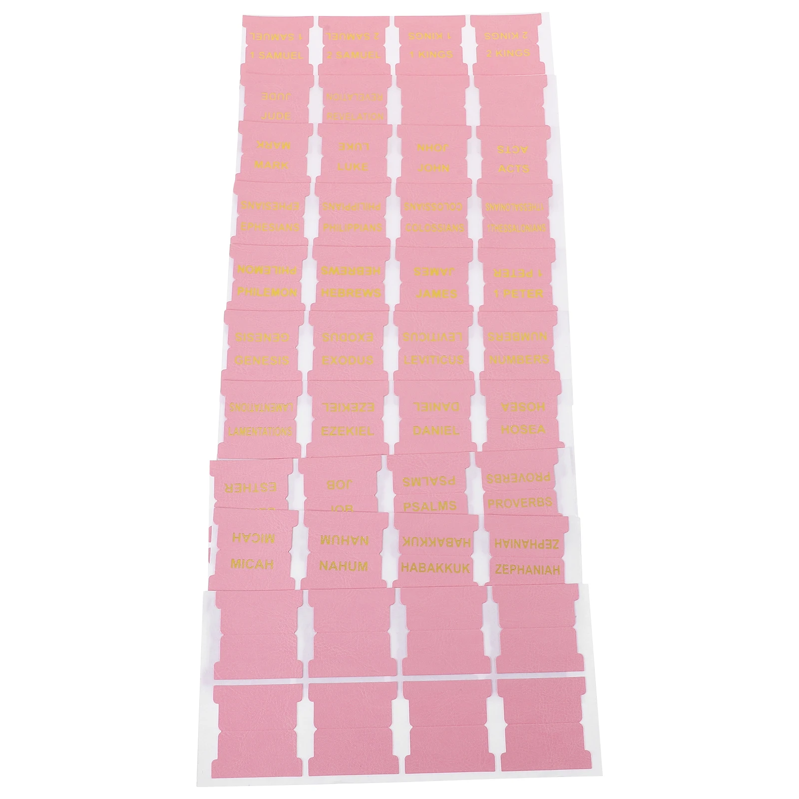 

Pink PU Tabs 66 Indexes 14 Blanks Reusable Bookmarks Bible Index Tabs for Study Bible Markers Students Gifts
