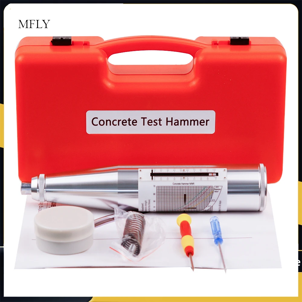 

ZC3-A silver rebound hammer for mortar sclerometer zc3 concrete test hammer sliver Schmidt Hardness Tester