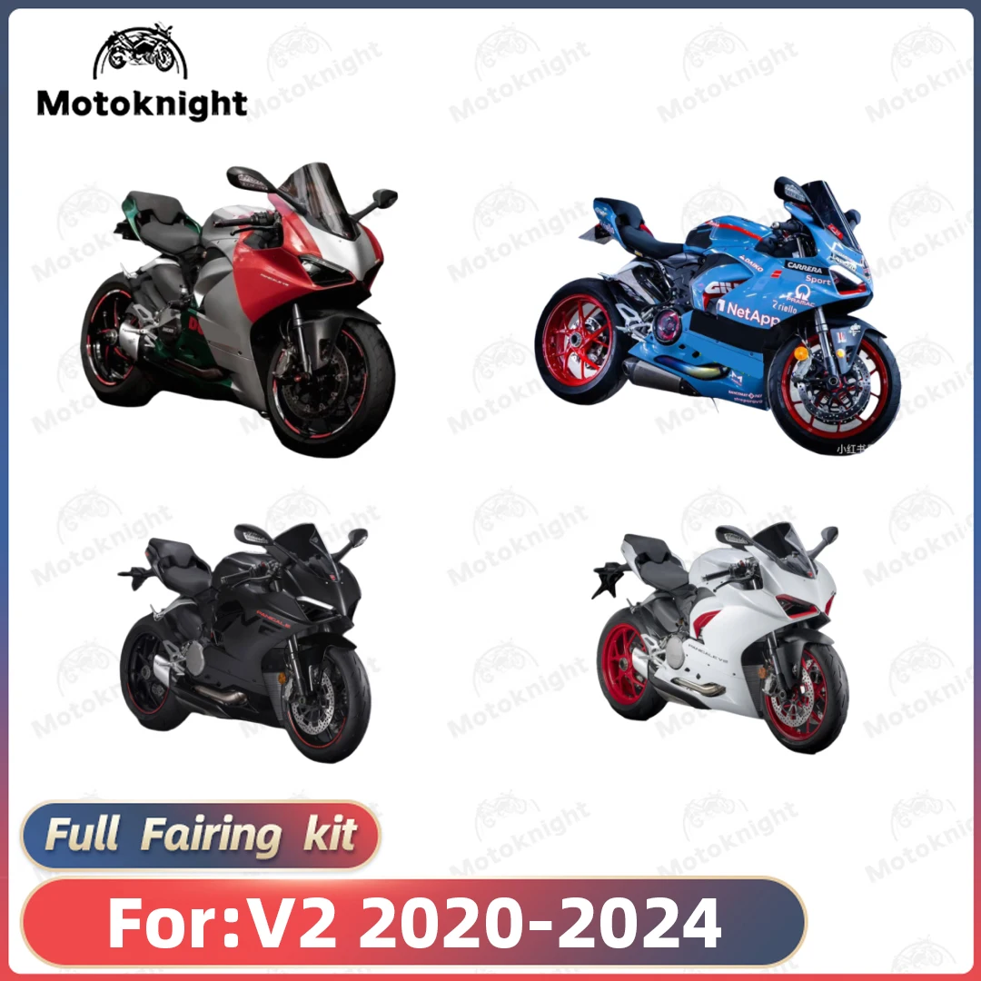 New ABS Motorcycle Fairing Kit Fit For DUCATI V2 2020 2021 2022 2023 2024 Custom Fairings Kit Bodywork Shell