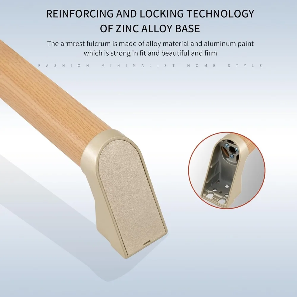 مجموعة درابزين ألومنيوم حديثة بطول 6 أقدام - متوافقة مع ADA، درابزين سلالم داخلي وخارجي، قضيب إمساك بقطر 1.4 بوصة، مثبت على الحائط