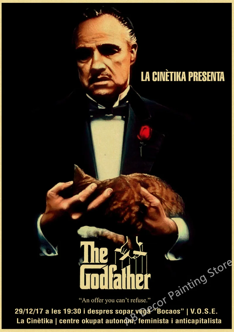 Old Movie Poster Vintage Classic Film Kraft Paper Prints Posters Retro Wall Art Painting Bar Club Home Room Cinema Decor Picture