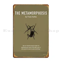 The Metamorphosis Book Art Metal Sign Kitchen Sign Cinema Custom Home Tin Sign Poster