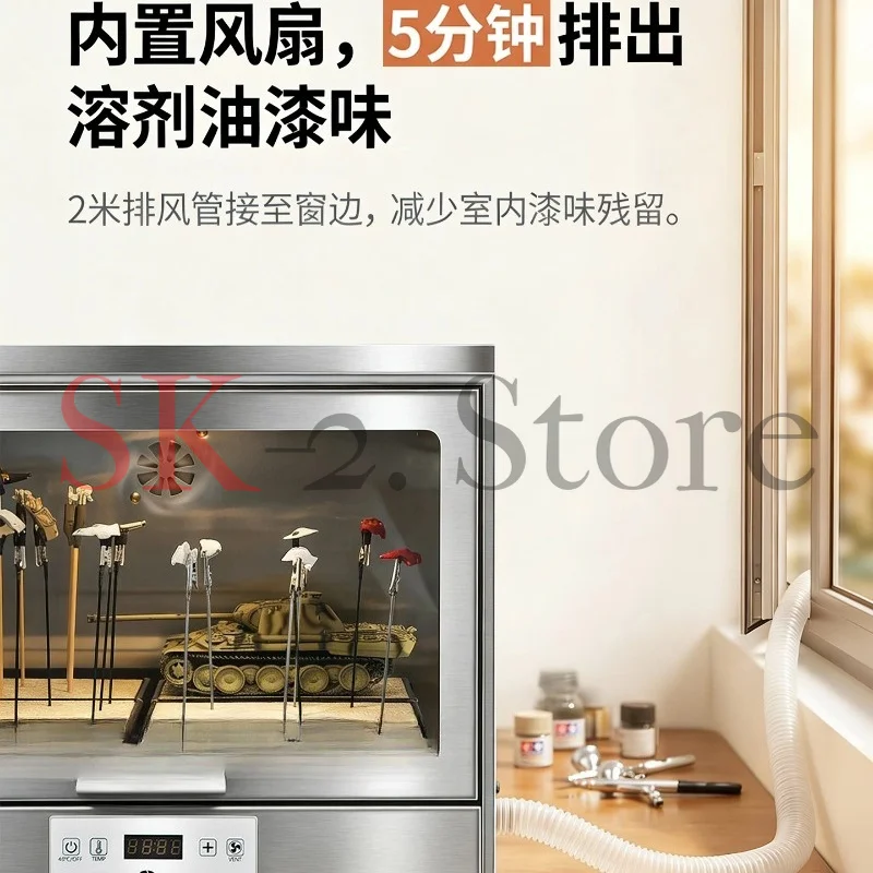 Model Paint Drying Box, Paint Spraying Small Dryer, Figure Coloring Ornament, Dust-proof Paint Baking Box