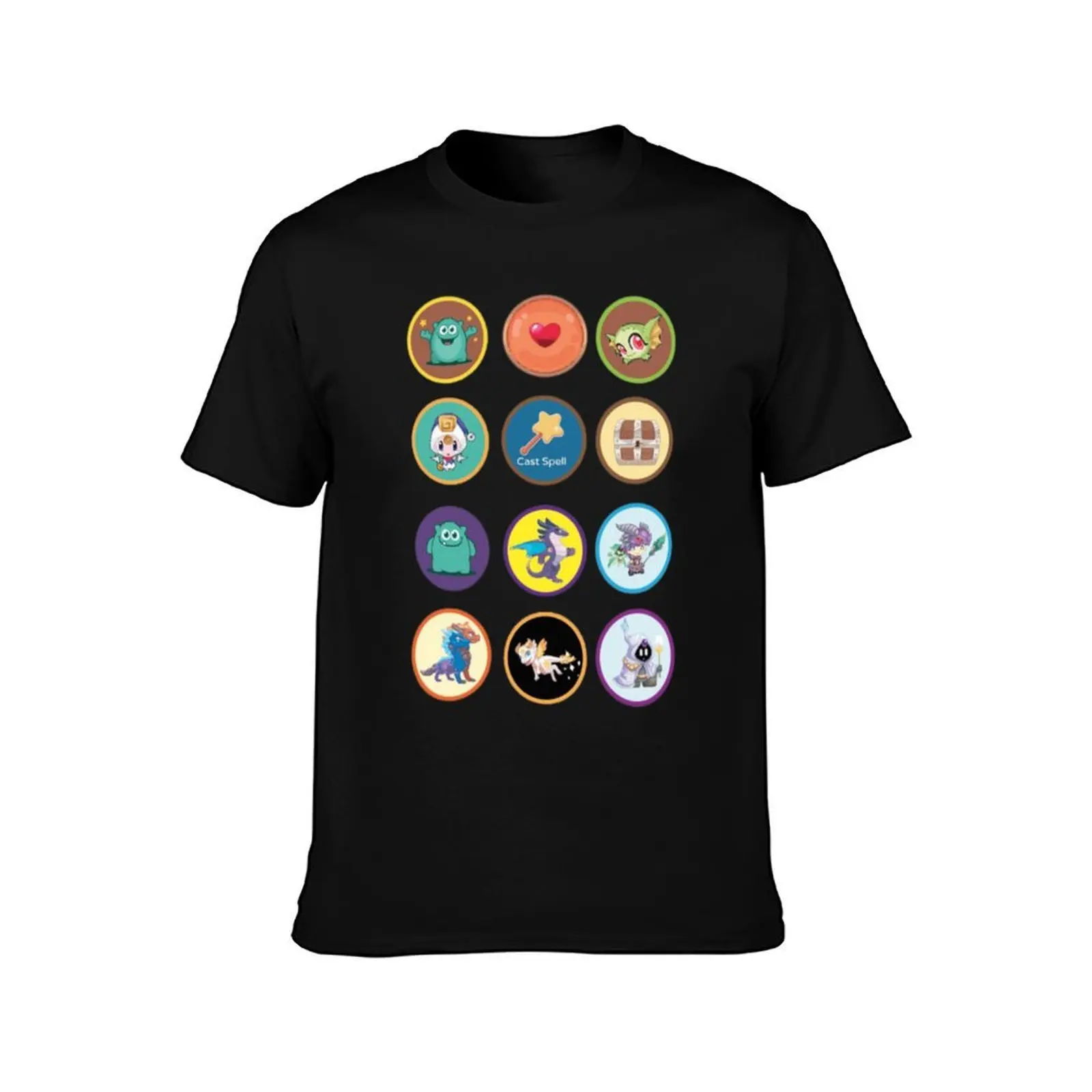 Prodigy Math Game Essential T-Shirt, Summer Casual Cotton Tee, Oversized Streetwear Tops, Vintage Graphic Print, 100% Cotton