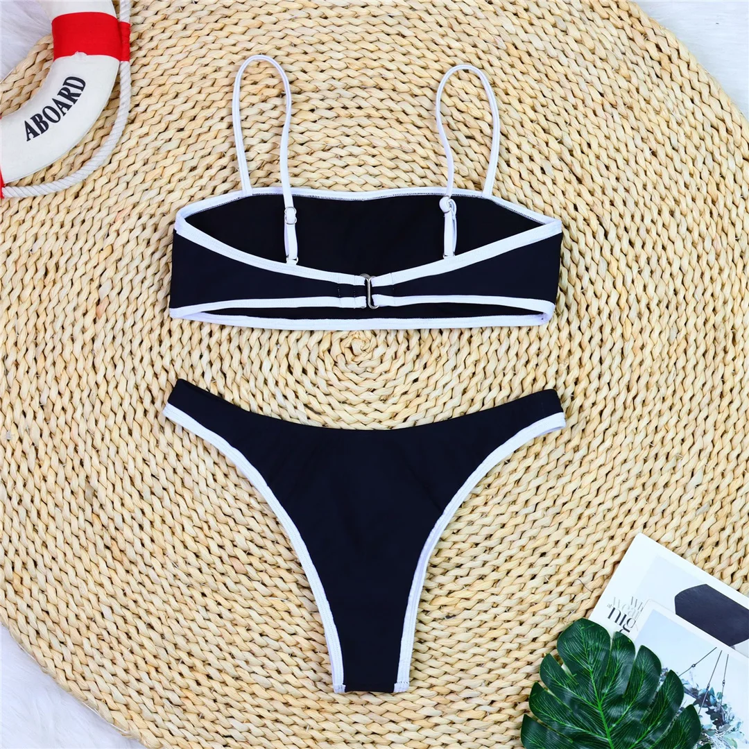 Sexy High-Cut-Bikini, brasilianischer Stil, Damen-Badebekleidung, zweiteiliger Bikini-Set, gepolsterter Badeanzug, Badeanzug, Schwimmbekleidung V8316 – Detail 3