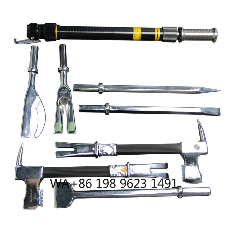 Professional firefighting rescue tool kit, 8PCS heavy duty manual emergency tools, widely  in disaster escape, fire scene