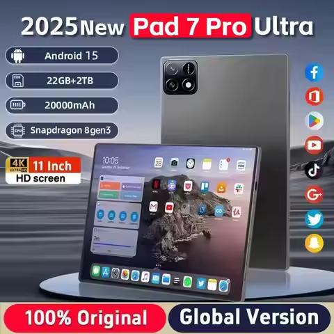 New Global Version 5G Tablet PC Pad 7S Pro Ultra 4K HD 120Hz Gen3 20000mAh 22GB+2TB Android14 Dual SlM WlFl Tablet