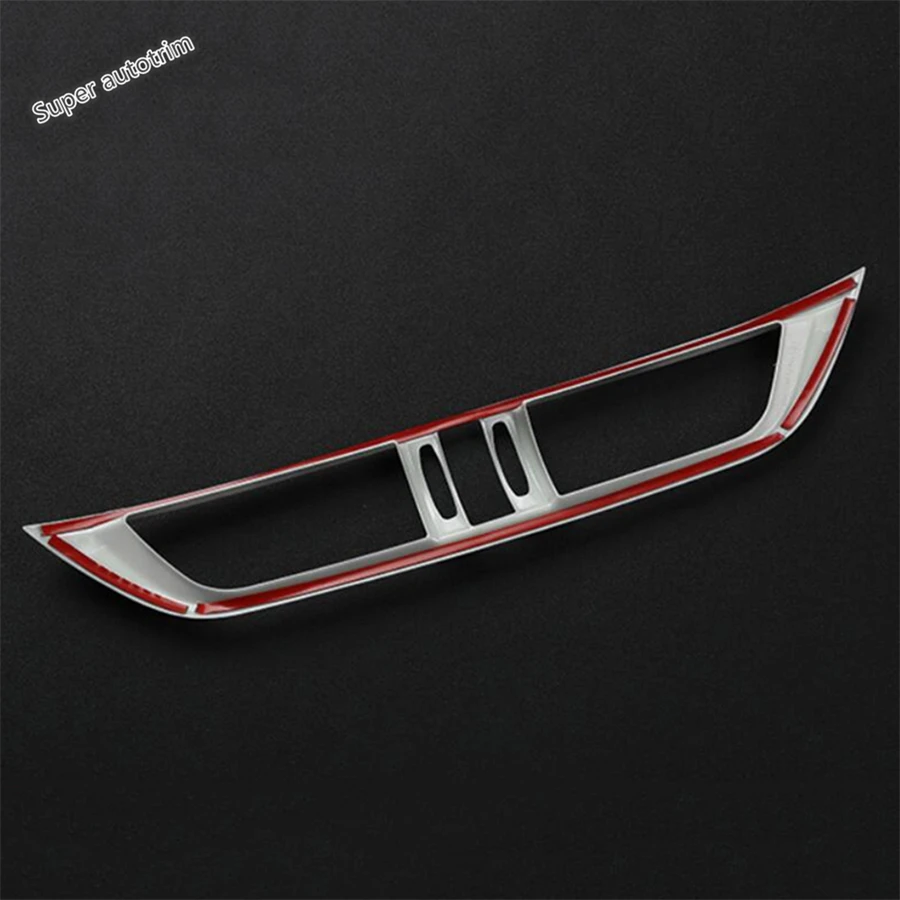 Middle Air Conditioning AC Vent Outlet Warning Lights Cover Trim Fit For Alfa Romeo Stelvio 2017 - 2020 ABS Accessories Interior