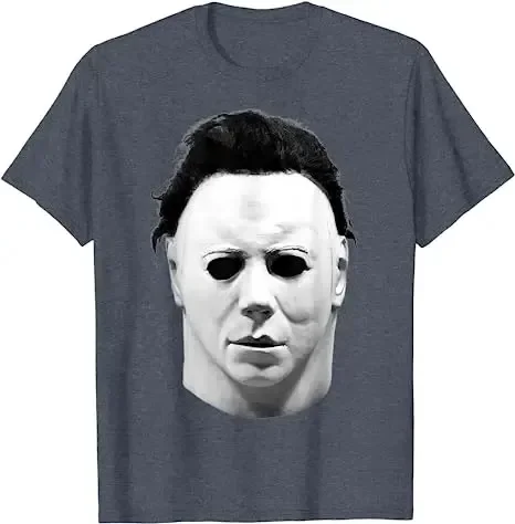 Michael Myers T Shirt Men Fashion T-shirt Cotton Tshirt Kids Hip Hop Tops Tees Vintage Tshirt Boy Tees Halloween Tshirt Unisex