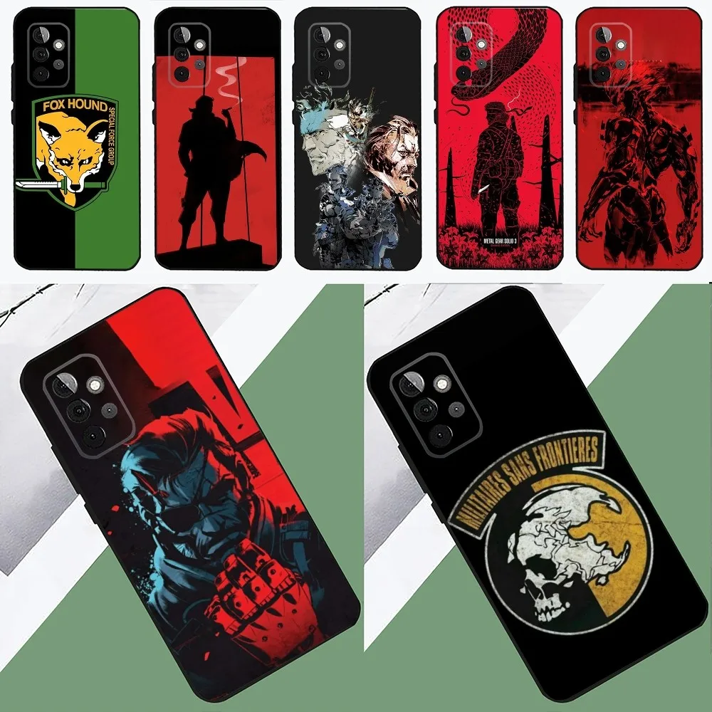 M-Metal Gear S-Solid-S Game Phone Case For SamsungS24,23,22,21,S20 ,Pro10,S30Plus,S9,20lite Ultra Black Cover