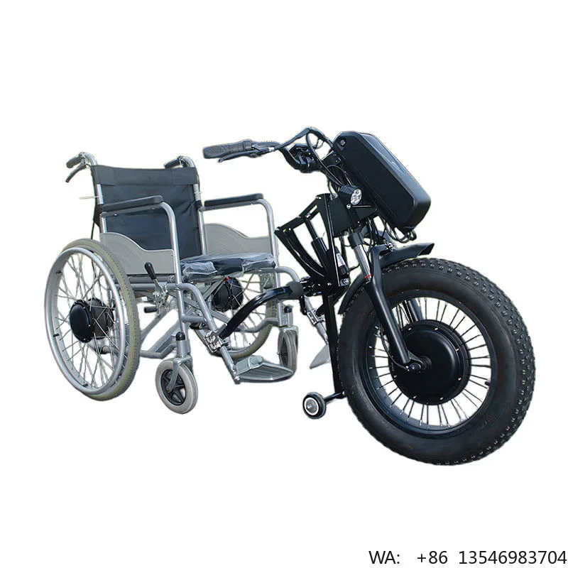 Foldable Electric Handbike Wheelchair 48V Lithium Battery Stainless Steel Portable Design 1200W Power Assist 35-50km/h Speed