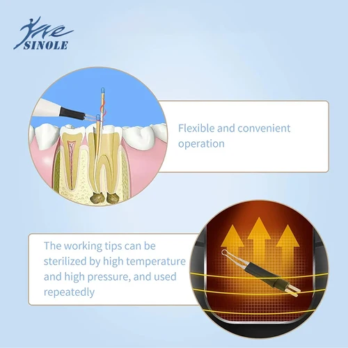 Imagen 2 del producto Cortador de encías Dental inalámbrico, sistema de obturación Endo, interruptor disuelto Dental, cortador de gutapercha con 4 puntas