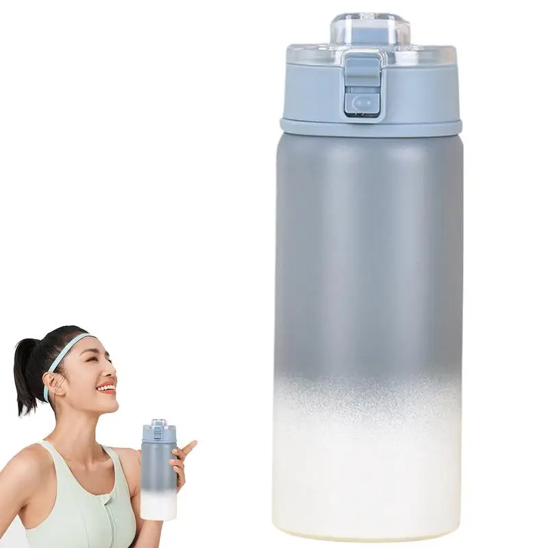 

Insulated Coffee Mug 550ml Stainless Steel Thermal Vacuum Mug Leak-Proof Safety Design Vacuum Straw Cup for Travel Home Car