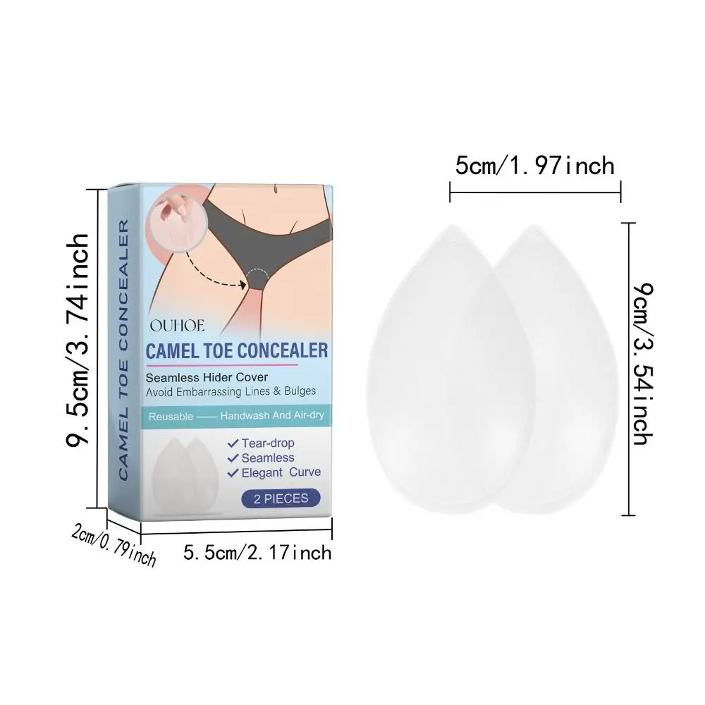 Seamless Camel Toe Concealer Traceless Invisible Seamless Camel Toe Hider Soft and Breathable Silicone Cameltoe Concealer