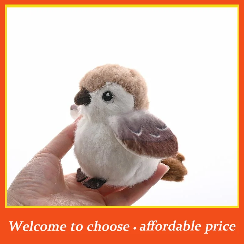 

1Pc new Plush Cute Bird Plush Pendant Exquisite Birthday Gift Car Decoration Cartoon Chubby Parrot Sparrow School Bag Keychain