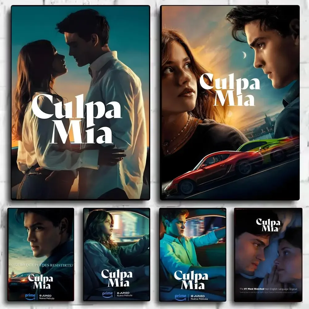 My F-Fault Culpa Mia Poster Stickers HD Waterproof Painting Wall Art For Bedroom Living Room Home Decor Decoration Gift