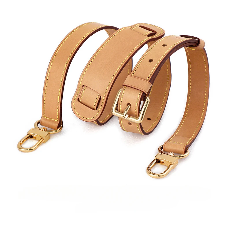 100% Genuine Leather bag Strap for LV Speedy 20 25 30 Shoulder Straps Ajustable Crossbody Long Bags Belt 120cm Accessories