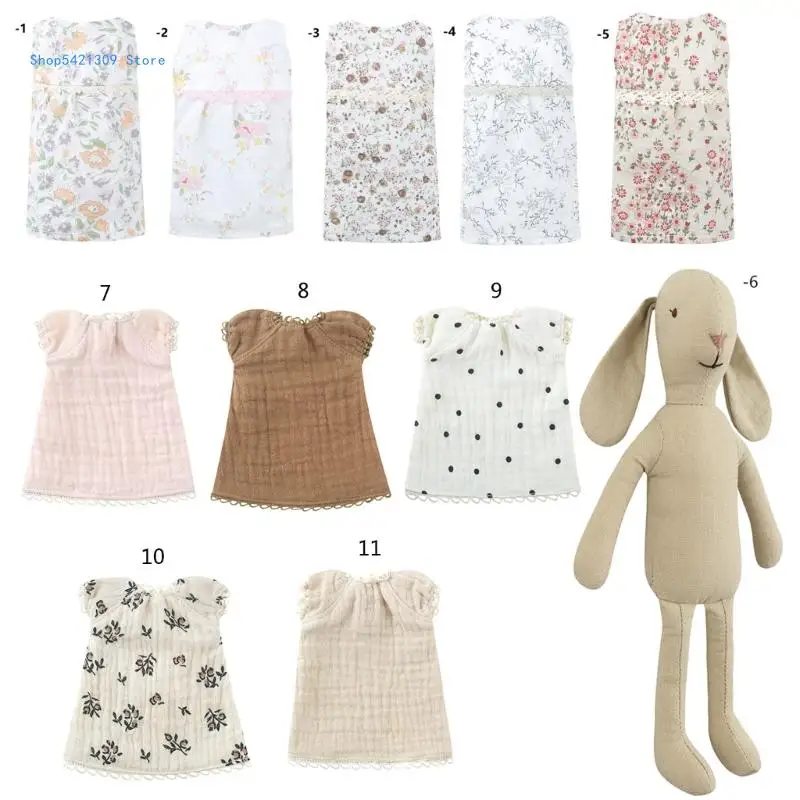 Tiny Dresses for Rabbit Toy DIY Dress Up Game for Children Party