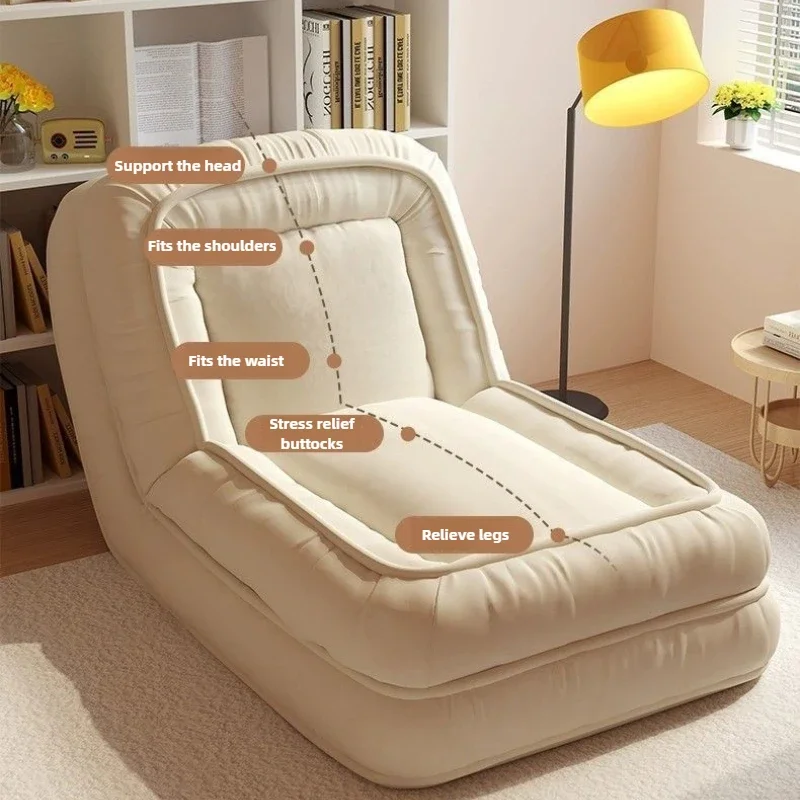 بيت الإنسان أريكة كسولة قابلة للنوم مستلق أريكة حصير شقة صغيرة أريكة استرخاء سرير كرسي مزدوج الأغراض قابل للطي