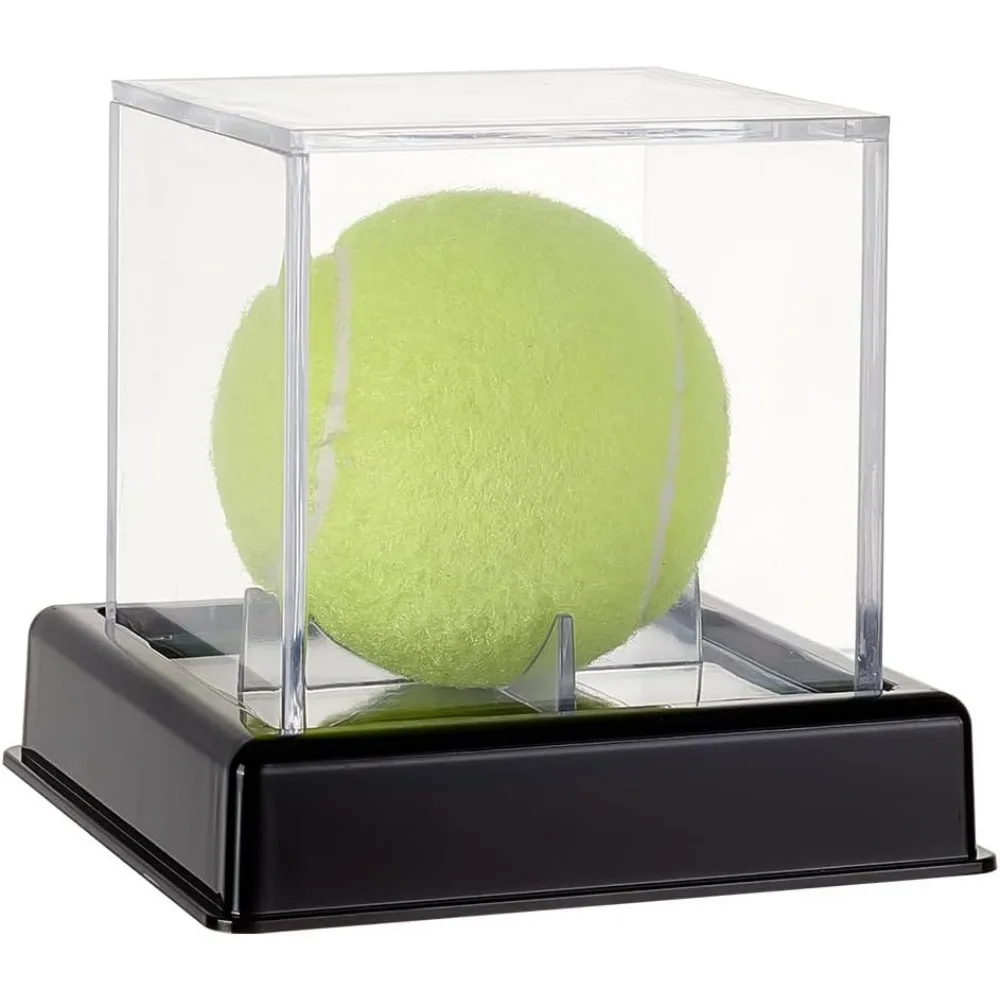 Golf Ball Display Case Acrylic 4.1x4.1x3.9 inch Clear  Box Golf Ball  Stand Showcase Small Square  Holder