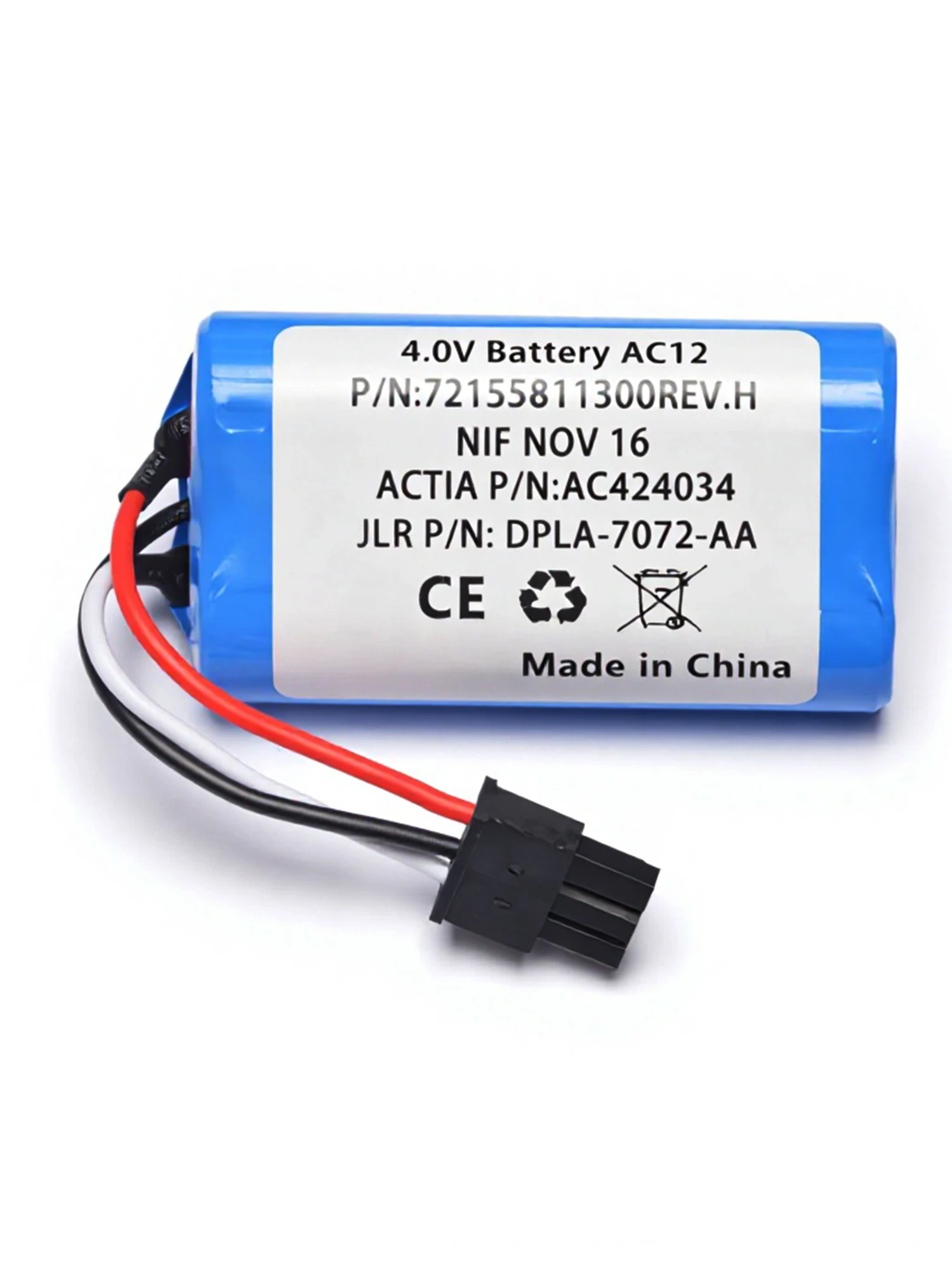 4.0V AC12 SOS Emergency Battery For Range Rover 2014-2017 VCM Gateway Replacement  AC424034 LR046049 LR112188 T4N2591
