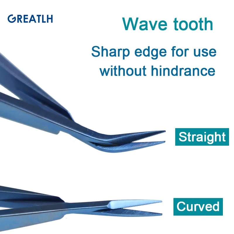 Titanium Alloy IOL Lens Cutter Scissors Curved Straight Scissors Ophthalmic Eye Instrument