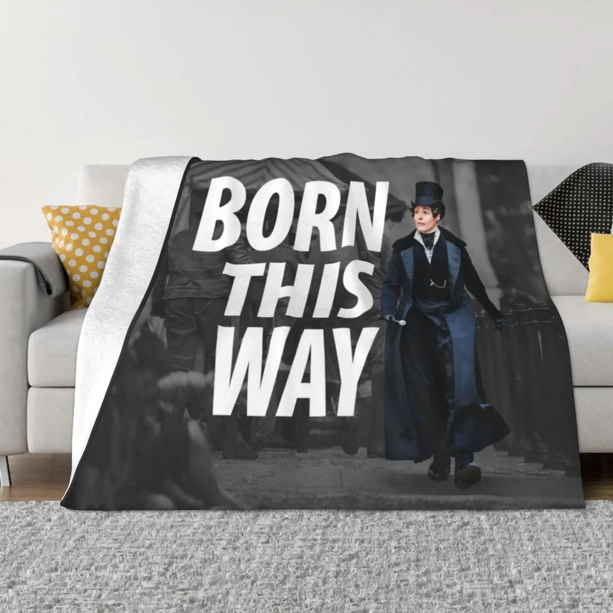 

Anne Lister - Born This Way Photo Throw Blanket Stuffeds Bed linens Cute Blankets