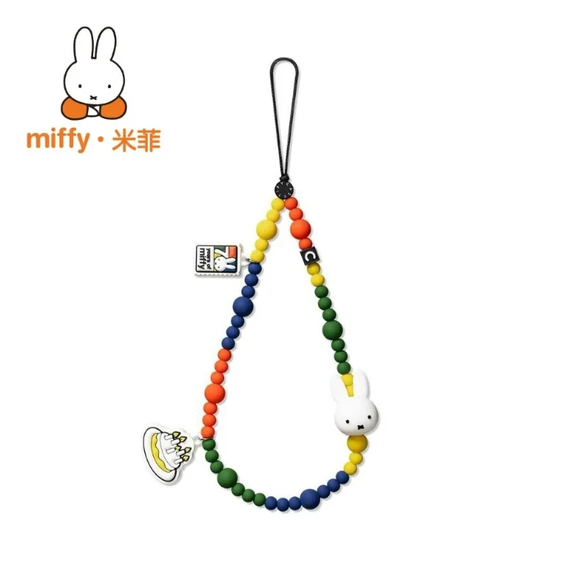 

Miffy Cute Cartoon Anime Mobile Phone Chain Portable Key Lanyard Kawaii High-value Bag Decoration Best Friend Holiday Gift
