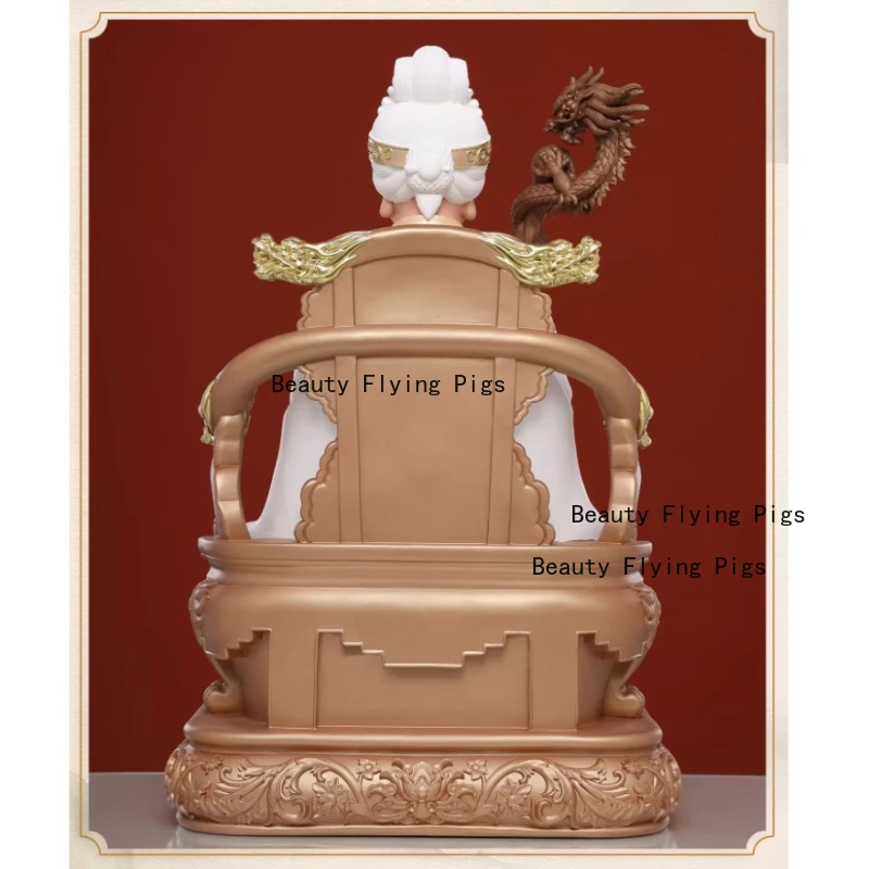 Resin Mount Taishan Grandma Goddess Painted household decorations for worshipping Buddha hall figures in the living room decor view 4
