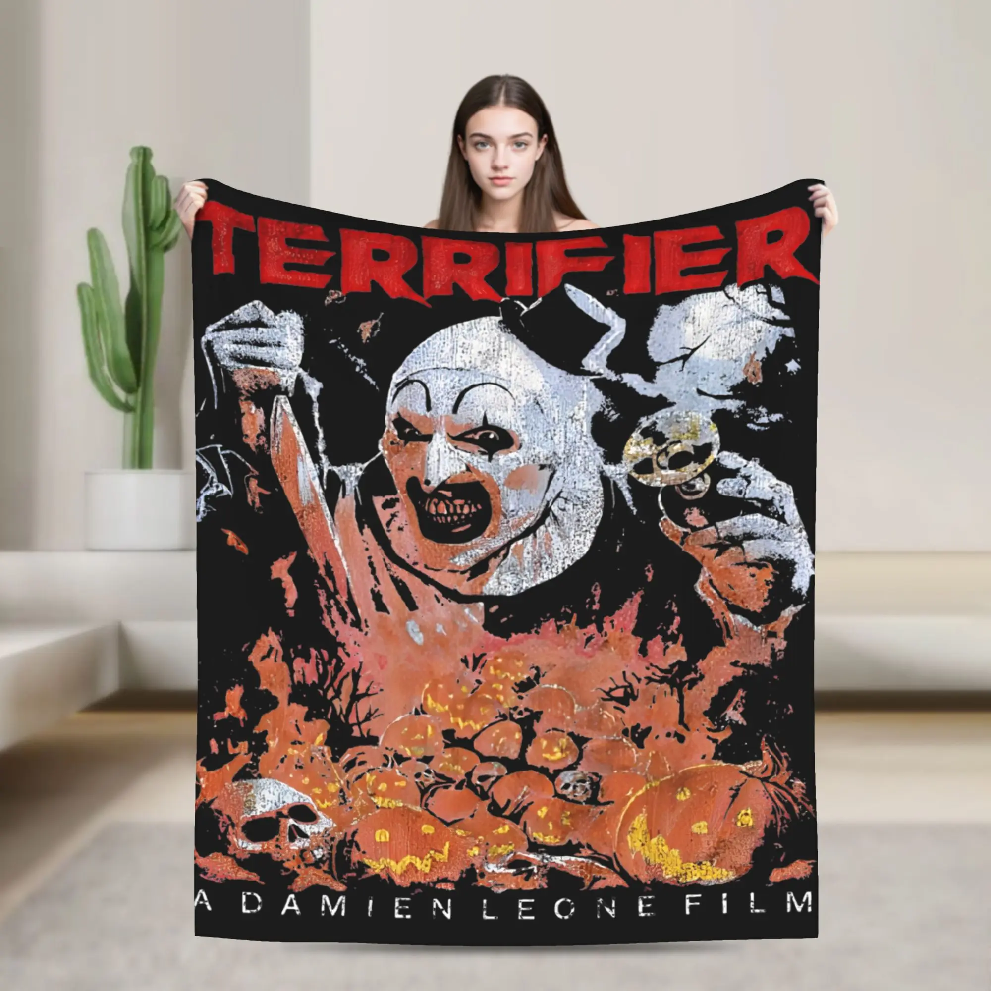 

Одеяла Terrifier, Horror, Cult, нечеткая потрясающая дышащая одеяло для дома, весна/осень