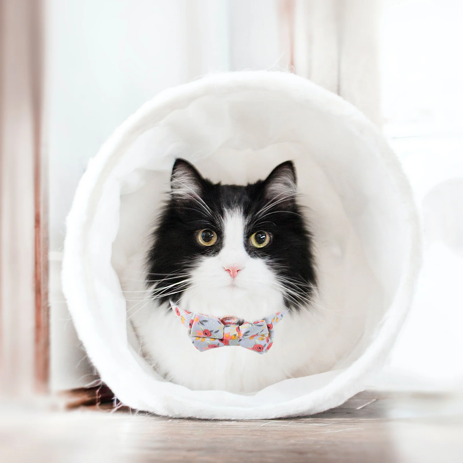 

Pet Collar Cotton Material Bowknot Design For Cats Dogs Small Pets Comfortable Soft Skin Safe Holiday Party Decorative