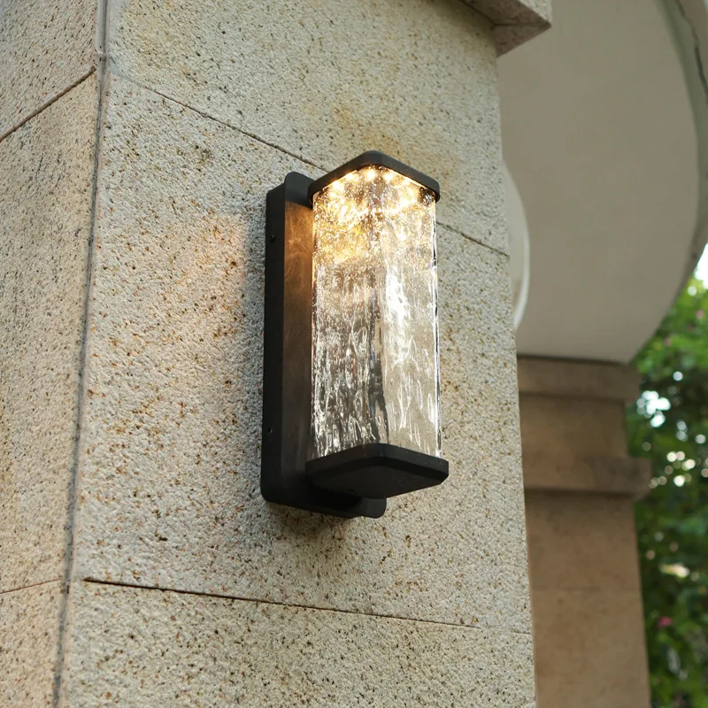 Modern New LED Outdoor Waterproof Wall Lamp IP54 Courtyard Porch Staircase Balcony Lighting Fixture