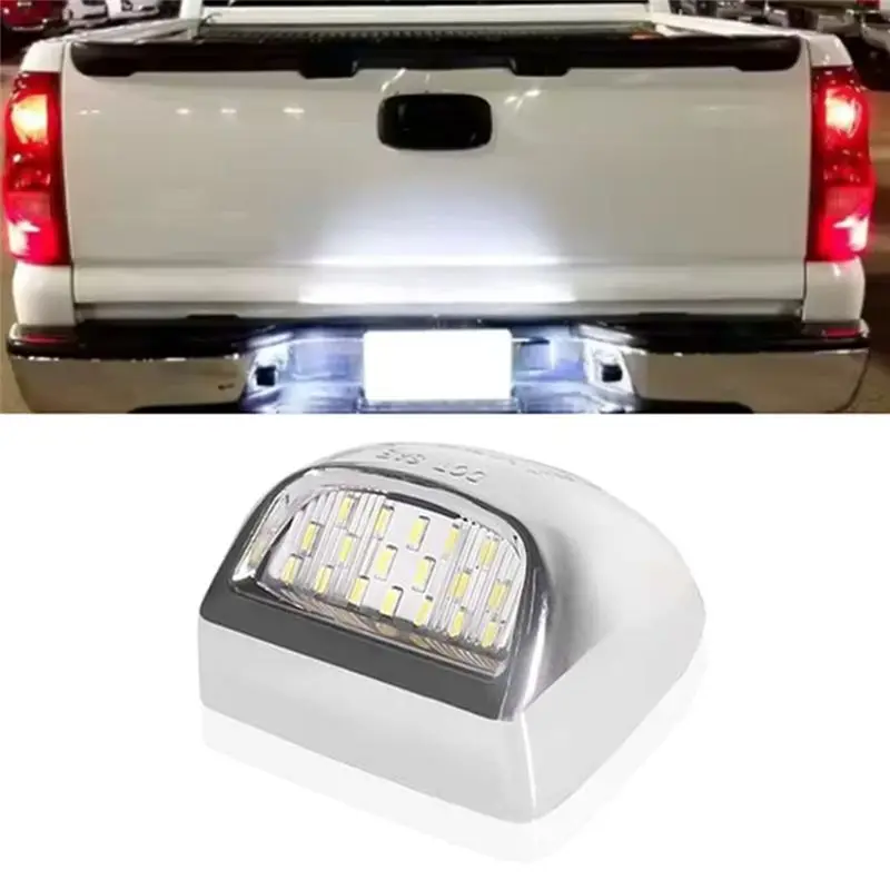 A13F-Car LED License Plate Lights For Silverado Avalanche Tahoe GMC Sierra Cadillac Escalade Car Accessories