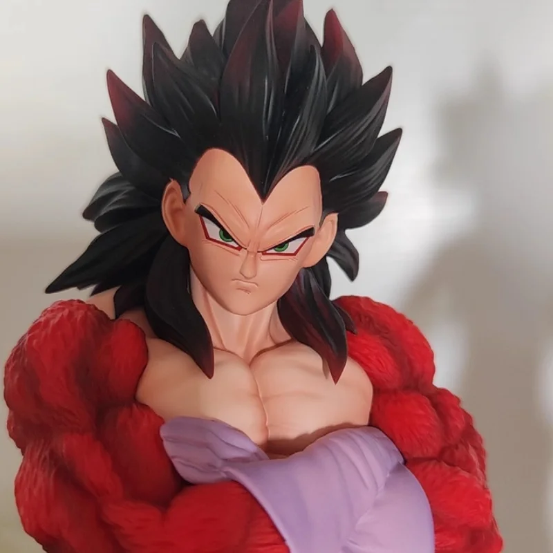 Jt Statue 30cm Dragon Ball Super Saiyan 4 Vegeta Goku Joint Statue Anime Action Figure Custom Desktop Toy Model Collection Gift